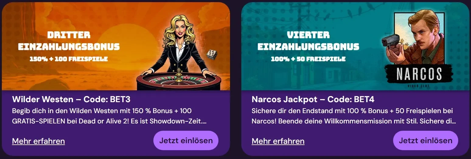 Boni und Promotionen